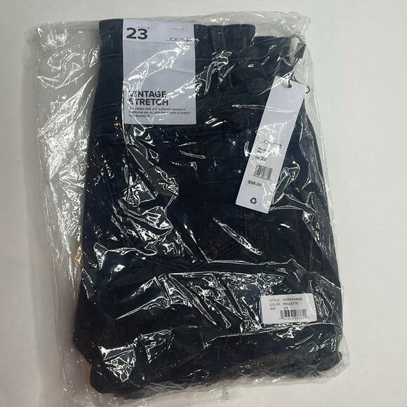 NWT joes jeans roulette raw hem black denim shorts size 23 - Picture 4 of 9